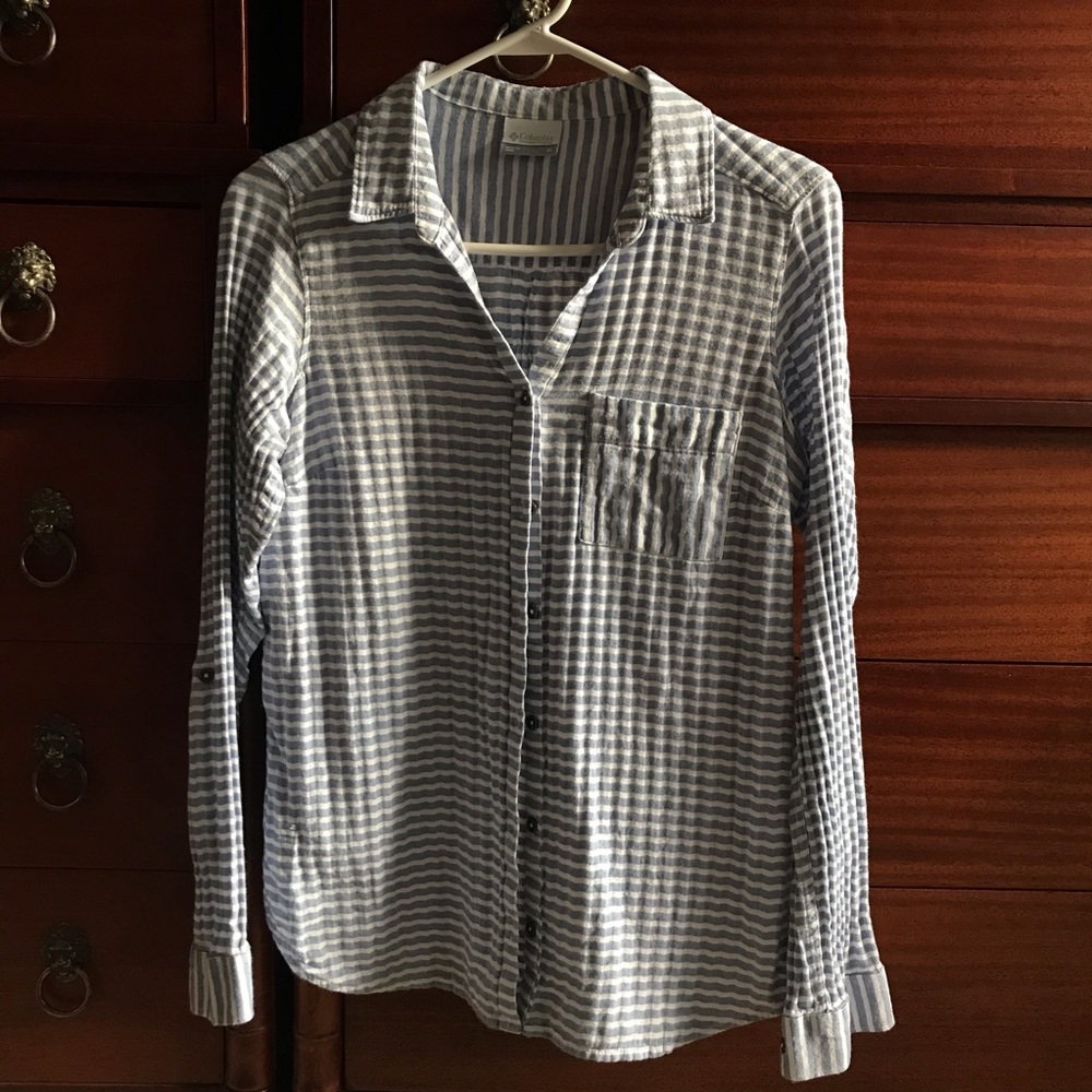 Pinstripe Plaid Button Down